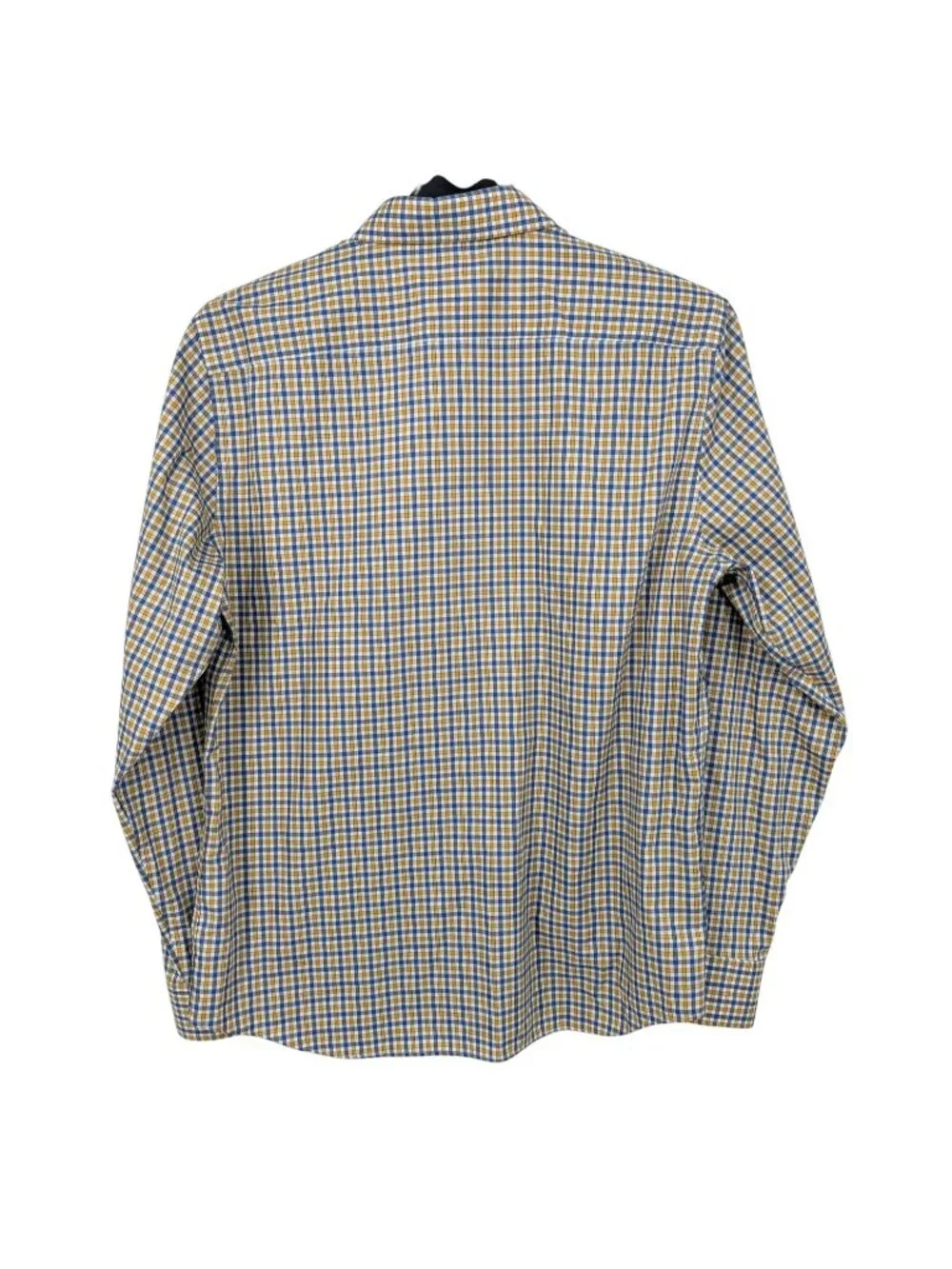 Banana Republic Untucked Slim Fit Gingham Button Up Shirt Non Iron Office Large